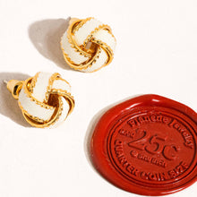 Load image into Gallery viewer, Flânerie - Astor 18K Gold Basket Weaved Ball Studs
