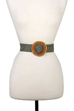 Load image into Gallery viewer, anbfashion - ROUND WOVEN BUCKLE STRETCH BELT 450
