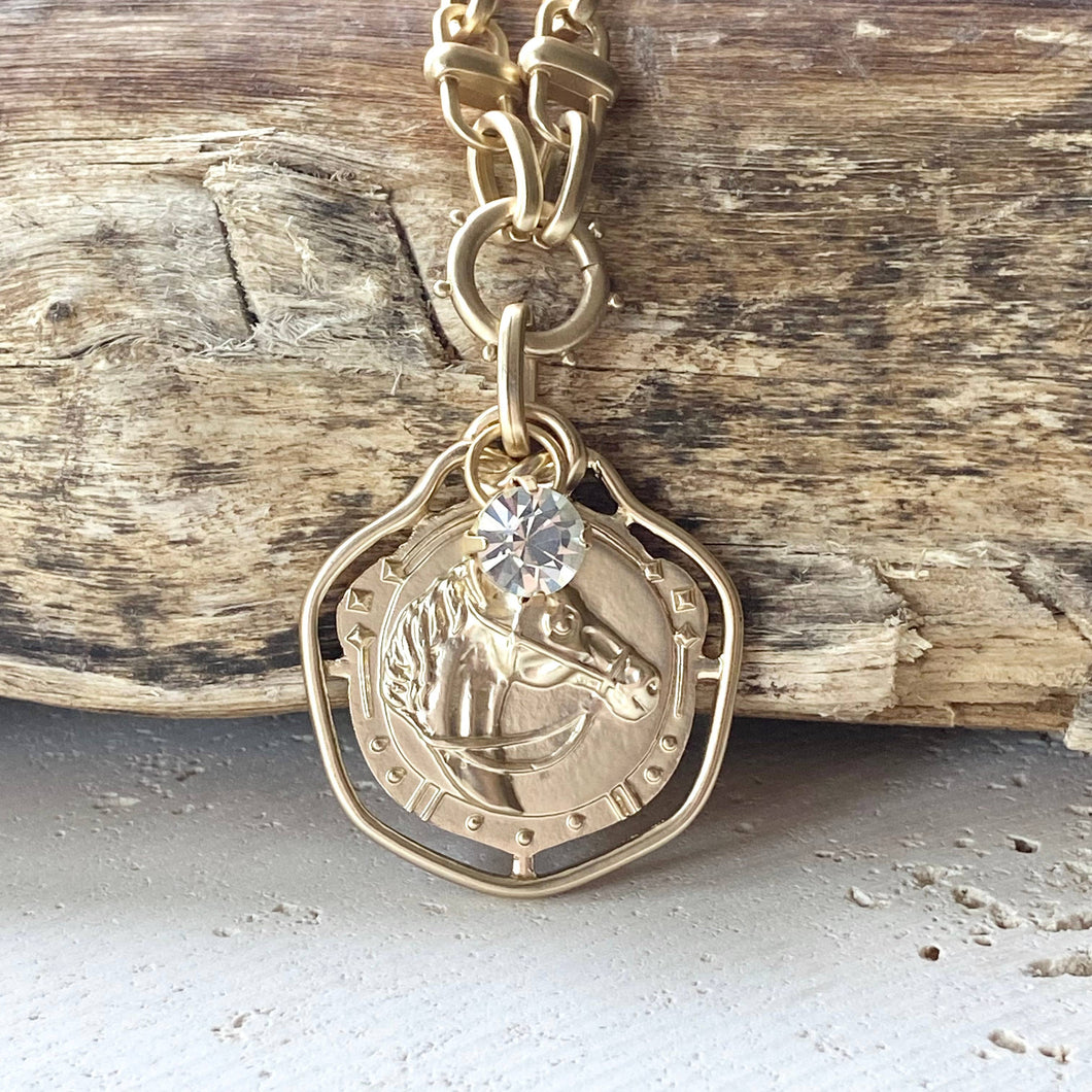 VB&C Horse Coin Necklace