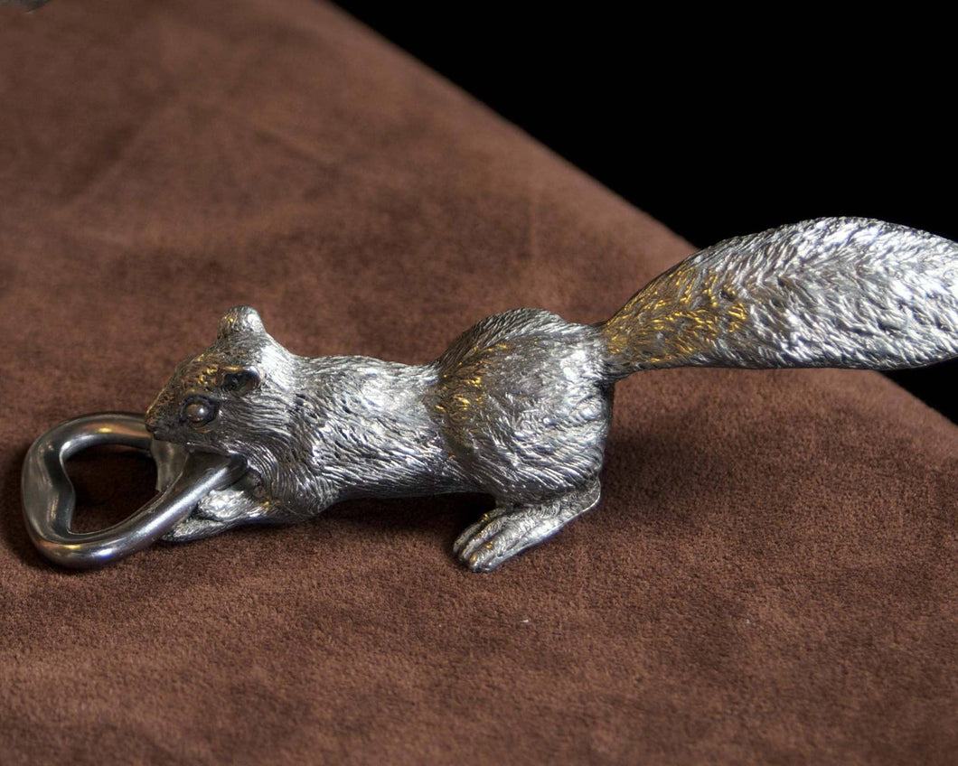 Vagabond House - Squirrel Pewter Bottle Opener