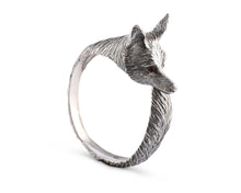 Load image into Gallery viewer, Vagabond House - Pewter Fox Napkin Ring
