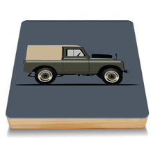 Load image into Gallery viewer, Coach House Land Rover Bamboo Drinks Coaster Set of 4
