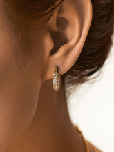Load image into Gallery viewer, Flânerie by MAIQ - Joleen 18K Gold Non-Tarnish Glam CZ Hoop Earring
