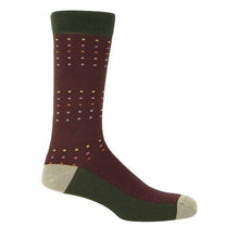 Load image into Gallery viewer, Peper Harow Socks - Square Polka Men&#39;s Luxury Socks
