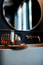 Load image into Gallery viewer, Caroline Gardner - Stripe Diagonal Zip Large Washbag
