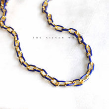 Load image into Gallery viewer, The Silver Wren - Colorful Enamel Chunky Gold Chain
