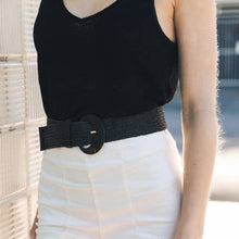 Load image into Gallery viewer, Leto Accessories - Basketweave Stretch Fashion Cinch Belt
