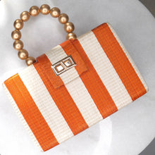 Load image into Gallery viewer, Soli &amp; Sun - Orange Stripe Clutch
