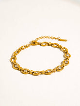 Load image into Gallery viewer, Flânerie by MAIQ - Xenon 18K Gold Non-Tarnish CZ Circle Link Bracelet
