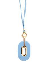 Load image into Gallery viewer, ZENZII Jewelry - Faux Leather Link Pendant Necklace
