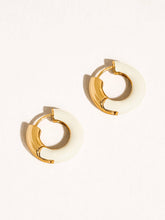 Load image into Gallery viewer, Flânerie by MAIQ - Odessa 18K Gold Vintage Enamel Hoop Earrings
