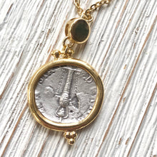 Load image into Gallery viewer, VB&amp;C Greek Coin Necklace
