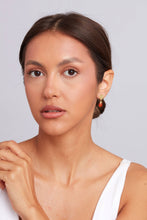 Load image into Gallery viewer, S Berlin Abigail Earring Gold Plated - Carnelian
