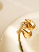 Load image into Gallery viewer, Flânerie - Colette 18K Gold Non-Tarnish Large Huggie Droplet Earring
