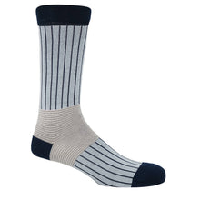 Load image into Gallery viewer, Peper Harow Socks - Oxford Stripe Premium Men&#39;s Cotton Socks
