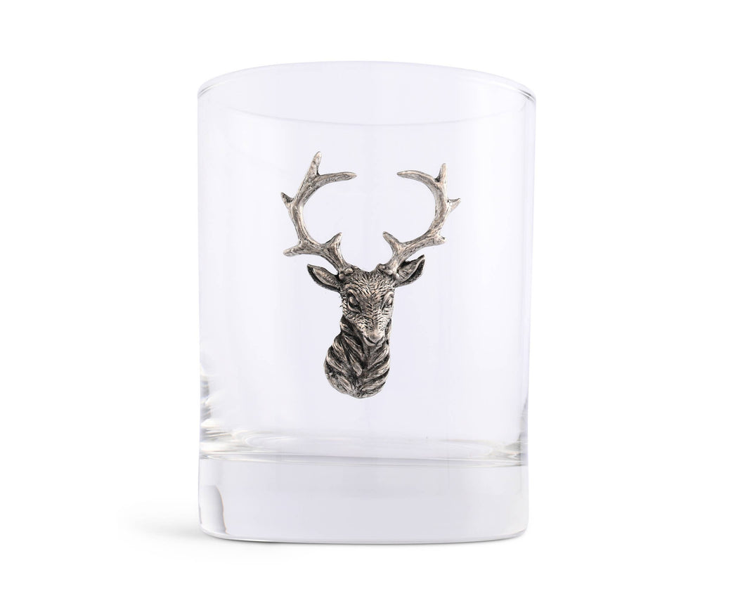 Vagabond House - Elk Head Double Old Fashion Bar Glass