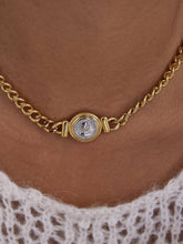 Load image into Gallery viewer, Flânerie by MAIQ - Parisse 18K Gold Non-Tarnish Coin Pendant Necklace
