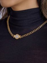 Load image into Gallery viewer, Flânerie by MAIQ - Parisse 18K Gold Non-Tarnish Coin Pendant Necklace
