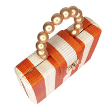 Load image into Gallery viewer, Soli &amp; Sun - Orange Stripe Clutch
