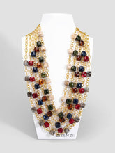 Load image into Gallery viewer, ZENZII Jewelry - Tessa Puffy Square Long Necklace
