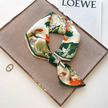 Load image into Gallery viewer, Winding River - Green Tassel Loop Scarf
