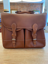 Load image into Gallery viewer, Mulholland Leather Briefcase-Saddle Brown
