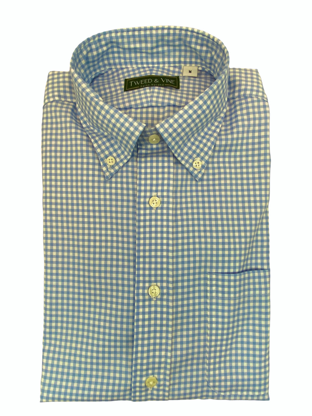 T&V Button Down Shirt - Blue/White Check