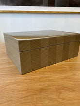Load image into Gallery viewer, Tizo Box Chevron Design 11&quot; x 9&quot; x 4.25&quot; Gray
