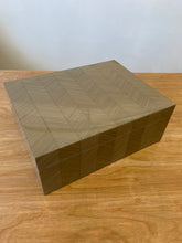 Load image into Gallery viewer, Tizo Box Chevron Design 11&quot; x 9&quot; x 4.25&quot; Gray
