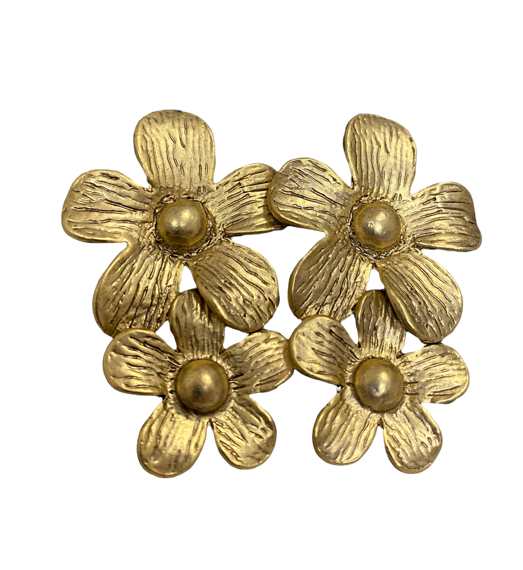 Karine Sultan Antique Gold Earrings