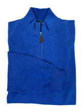 Load image into Gallery viewer, Alan Paine Selhurst Half Zip Sweater Regata Blue
