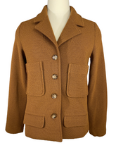 Load image into Gallery viewer, Amina Rubinacci Double Faced Wool Sweater Blazer Vicuna
