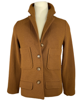 Load image into Gallery viewer, Amina Rubinacci Double Faced Wool Sweater Blazer Vicuna
