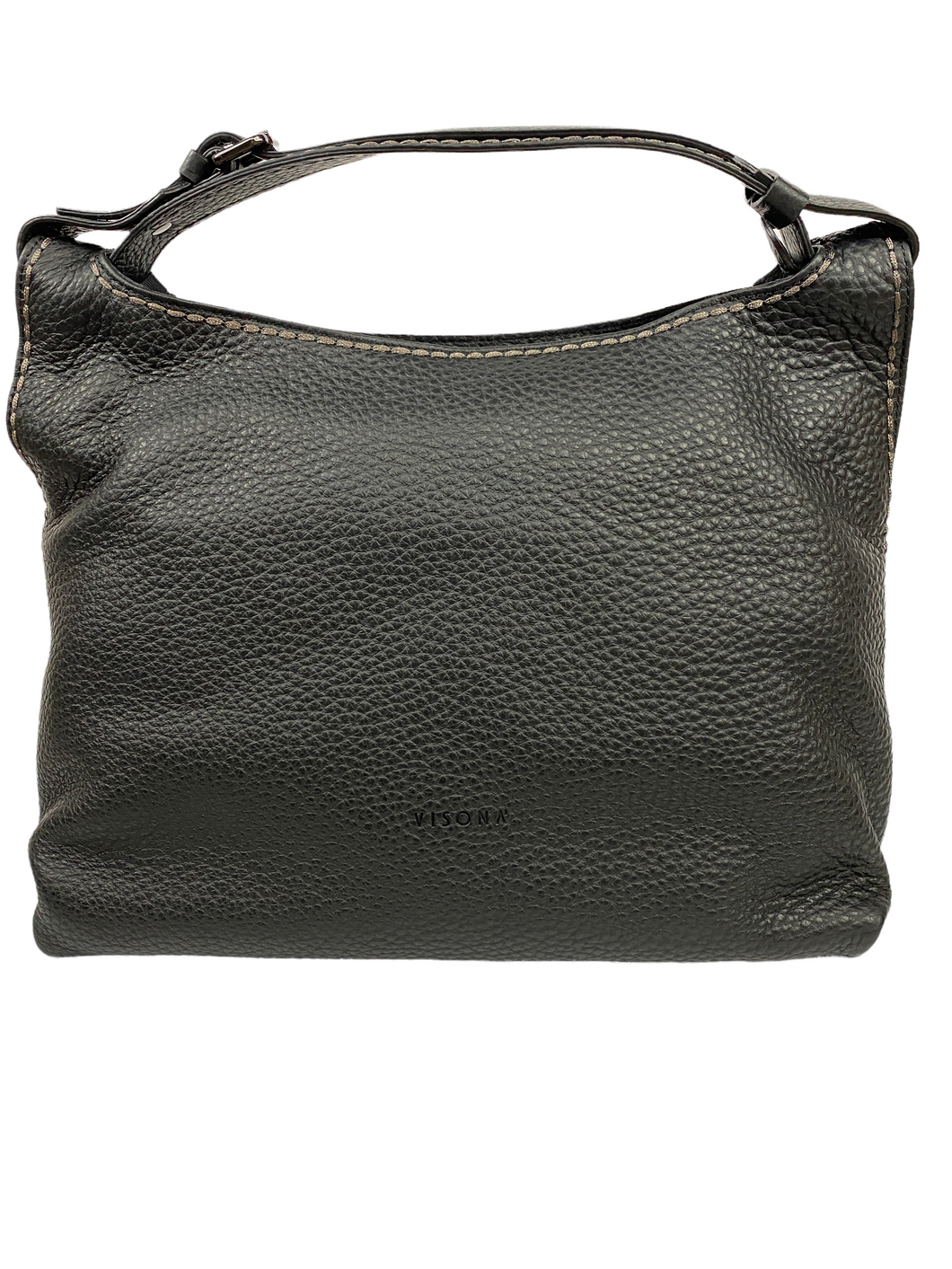 Plinio Visona King Large Handbag w/ Leather Handle