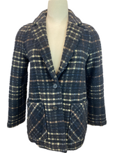 Load image into Gallery viewer, Rosso35 Town Jacket - Black with Ivory and Brown Plaid
