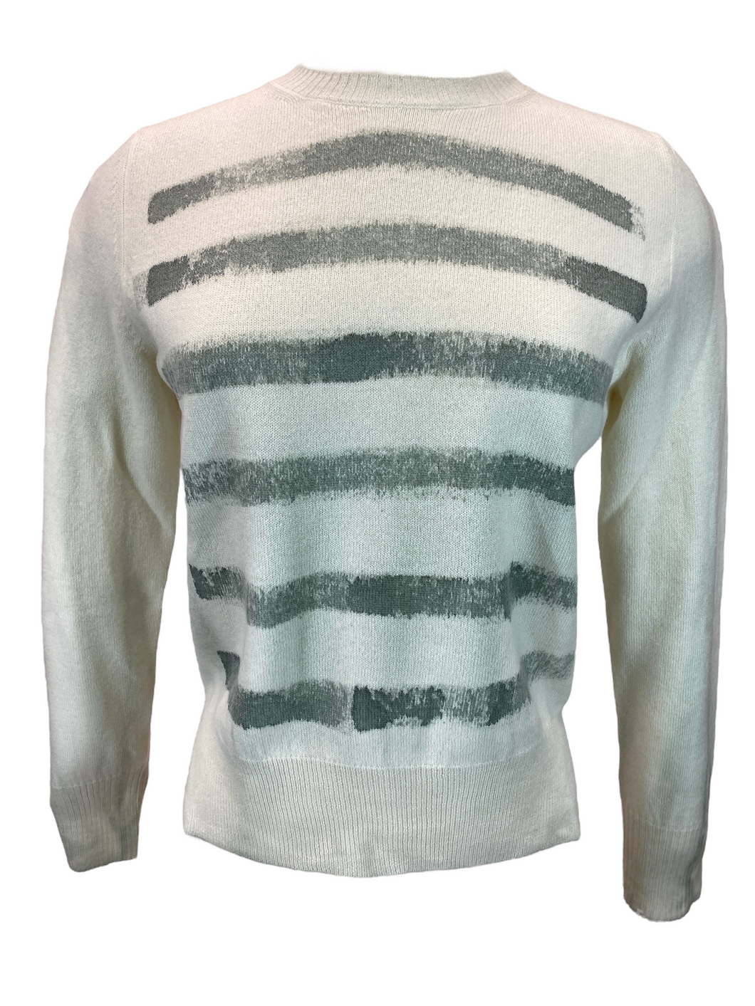 Base Crewneck Sweater - Olive Stripe