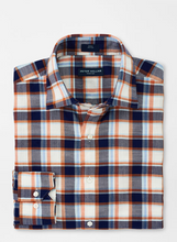Load image into Gallery viewer, Peter Millar Shirt with Spread Collar Navy-Orange
