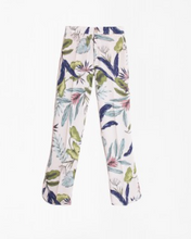 Load image into Gallery viewer, Vilagallo Pant Elastic Waist Wide Leg in Tropical Leaf Pattern
