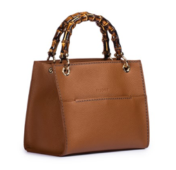 Plinio Visona Tote Medium Square w/ Bamboo Handle – Tweed & Vine