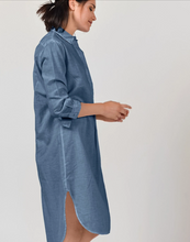 Load image into Gallery viewer, Ploumanach Linen Mini Shirtdress - Denim
