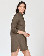 Load image into Gallery viewer, Ploumanach Linen Mini Shirtdress - Coco
