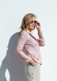 Load image into Gallery viewer, Amina Rubinacci Sweater Blazer Cinnamon
