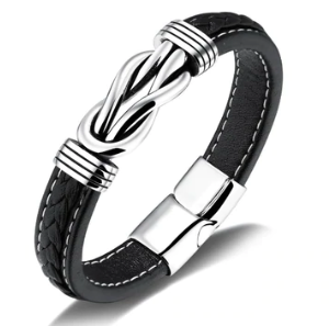 Glen Ogal Men's Bracelet Large Steel Knot