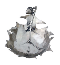 Load image into Gallery viewer, Vagabond House Pewter Forest Leaf Dish
