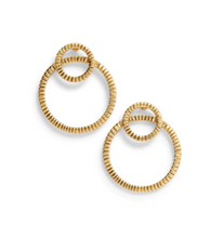 Load image into Gallery viewer, Karine Sultan Antique Gold Earrings
