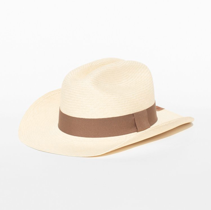 Elegancia Classic Cowboy Natural Panama Hat