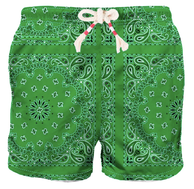 Saint Barth Swim Suit Bandana Green