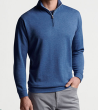 Load image into Gallery viewer, Peter Millar 1/4 Zip Crown Comfort Interlock Sweater - BLUE
