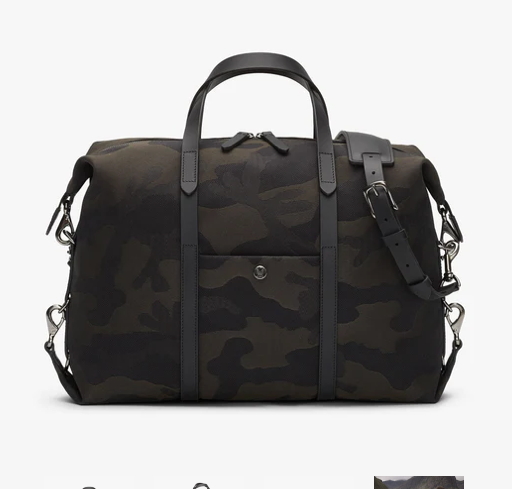 Mismo Utility Weekend Travel Tote in Black Camo