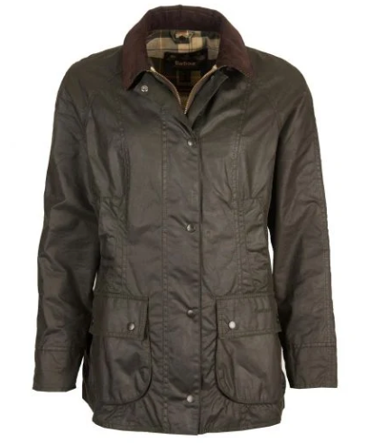 Barbour Women Beadnell Wax Jacket Olive